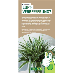 WIE GEHT... LUFTVERBESSERUNG? Gärtnerei Schliebener