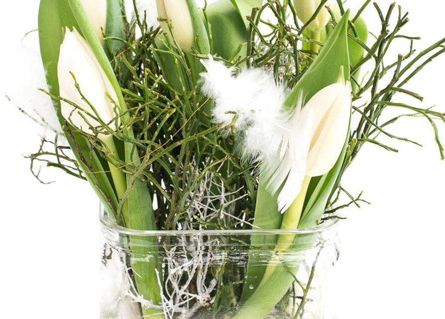 Gesteck Wild White