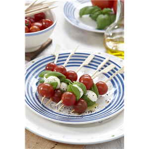 Tomaten-Basilikum Spieße