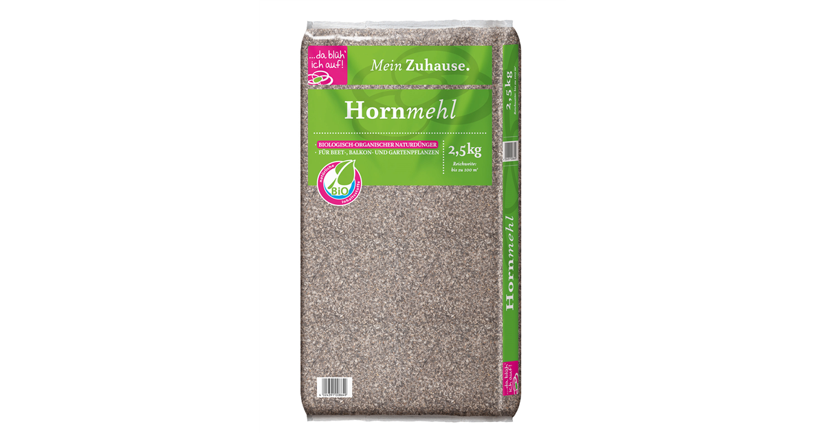 Hornmehl, Da blh ich auf! Hornmehl - Grtnerei Schliebener