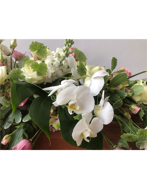 Sarggelege Nr. 11 Rosa/Weiß