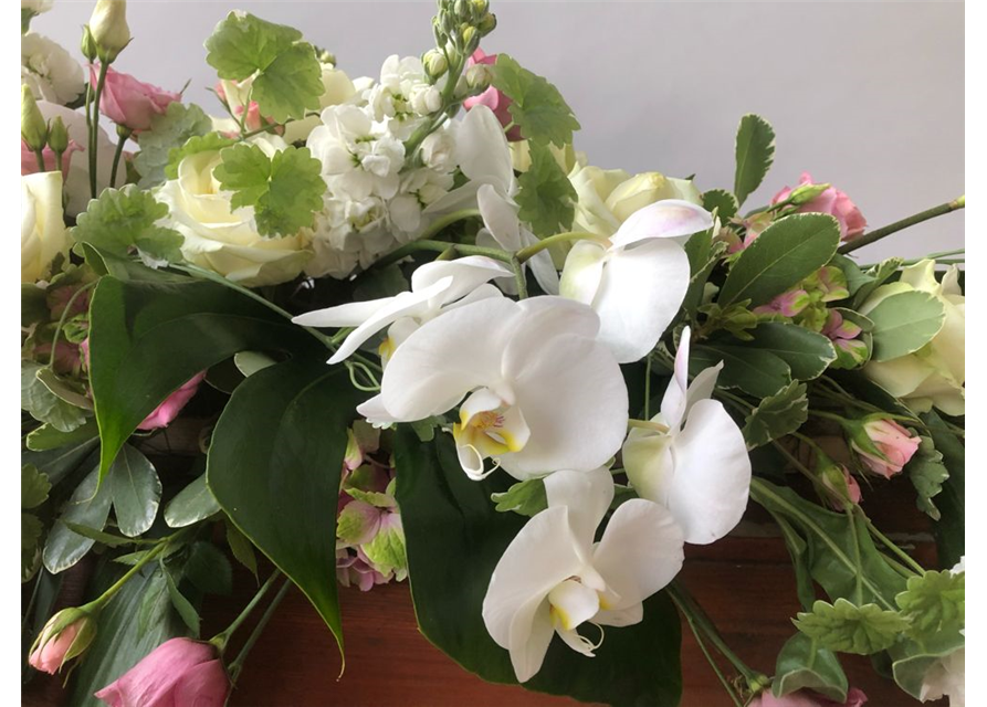 Sarggelege Nr. 11 Rosa/Weiß