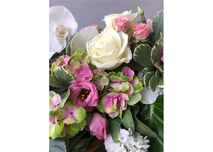 Sarggelege Nr. 11 Rosa/Weiß