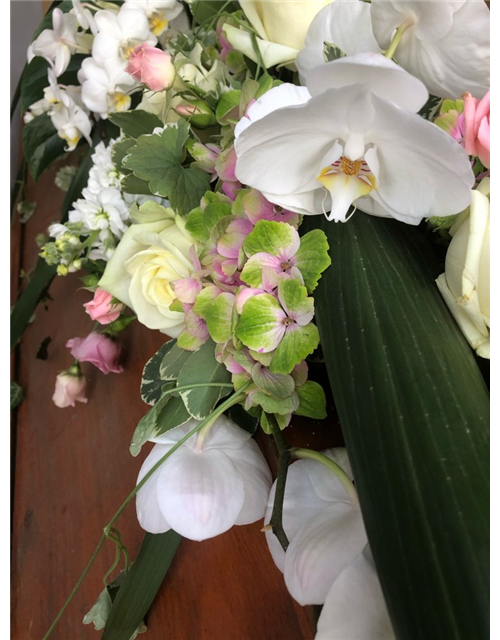 Sarggelege Nr. 11 Rosa/Weiß