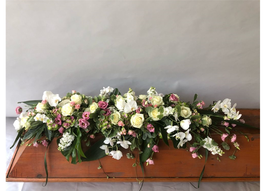 Sarggelege Nr. 11 Rosa/Weiß