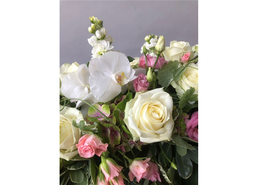 Sarggelege Nr. 11 Rosa/Weiß