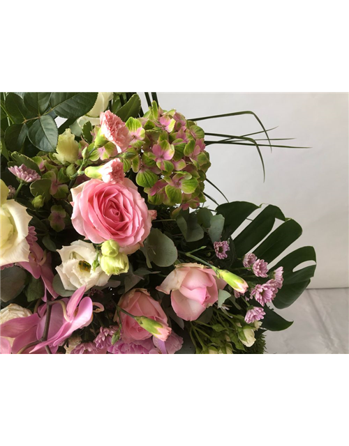 Trauerkranz Nr. 30 Pink,Rosa,Weiß