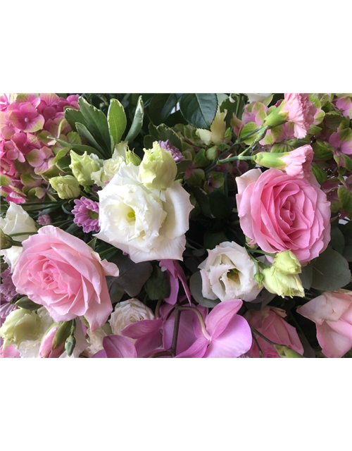 Trauerkranz Nr. 30 Pink,Rosa,Weiß