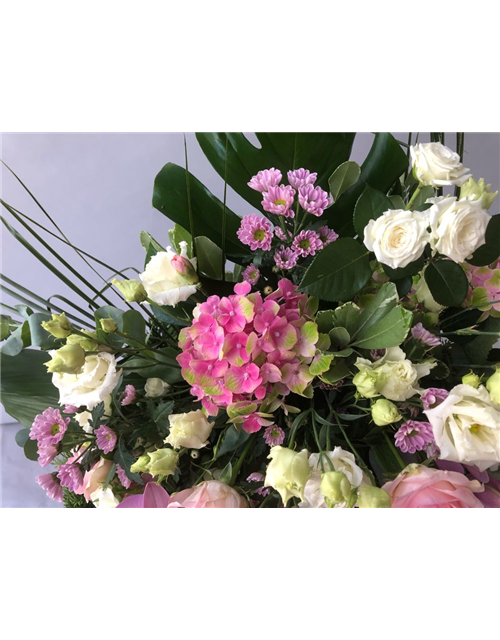 Trauerkranz Nr. 30 Pink,Rosa,Weiß