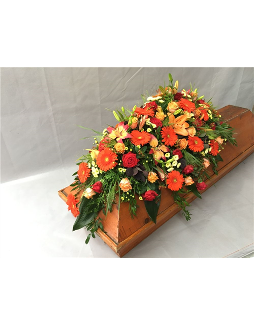 Sarggelege Nr. 12 Rot/ Orange