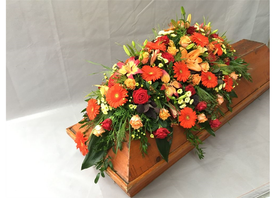 Sarggelege Nr. 12 Rot/ Orange