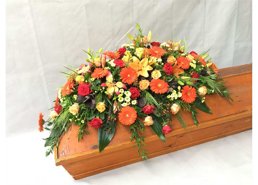 Sarggelege Nr. 12 Rot/ Orange