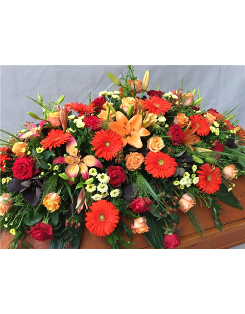 Sarggelege Nr. 12 Rot/ Orange