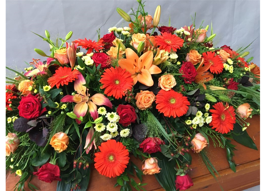 Sarggelege Nr. 12 Rot/ Orange