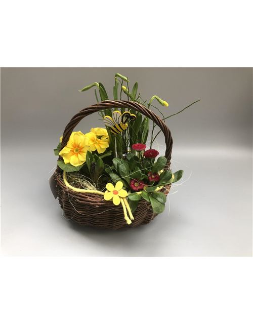 Dekorierter Korb Nr.14 Frühling