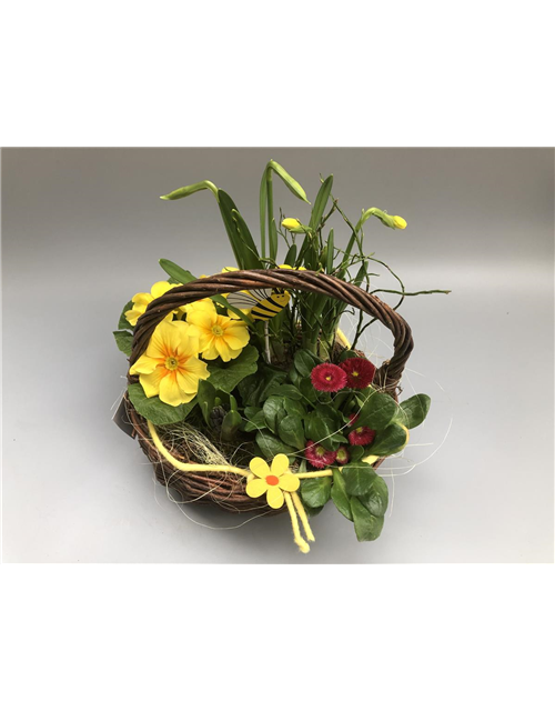 Dekorierter Korb Nr.14 Frühling