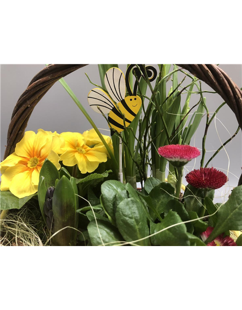 Dekorierter Korb Nr.14 Frühling