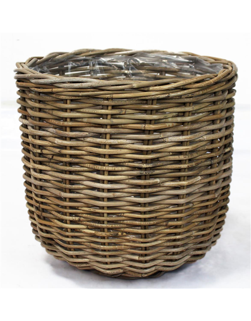 Pflanzkorb Rattan rund Ø43xH40cm