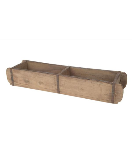 Holzkasten Ziegelform doppelseitig 58x10x10cm Holzkasten Ziegelform doppelseitig 58x10x10cm