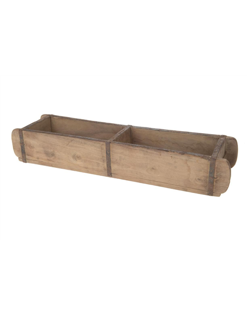 Holzkasten Ziegelform doppelseitig 58x10x10cm Holzkasten Ziegelform doppelseitig 58x10x10cm