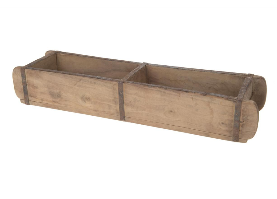 Holzkasten Ziegelform doppelseitig 58x10x10cm Holzkasten Ziegelform doppelseitig 58x10x10cm