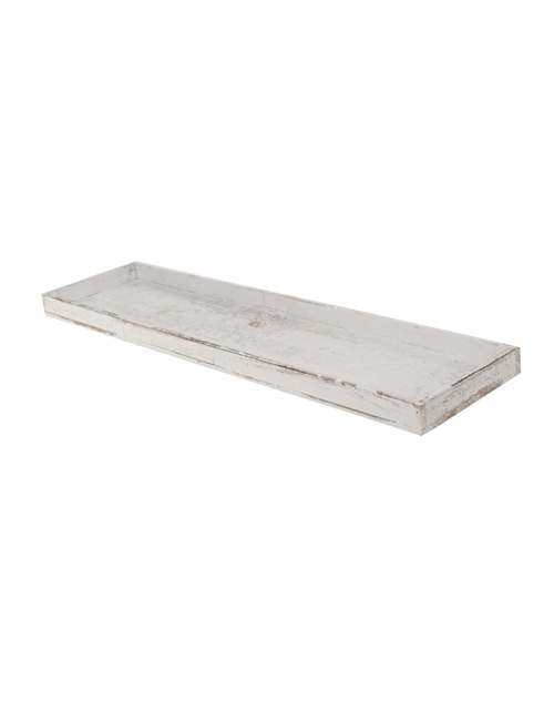 Wooden tray 80x20x4cm Dekotablett White-Wash