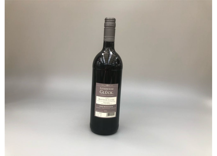 Rotwein Cuvee trocken mit Spruch