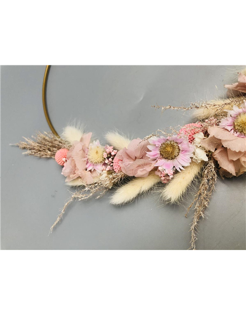 Loop 30cm rosa/weiß