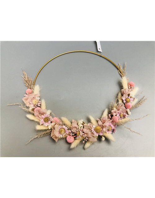 Loop 30cm rosa/weiß