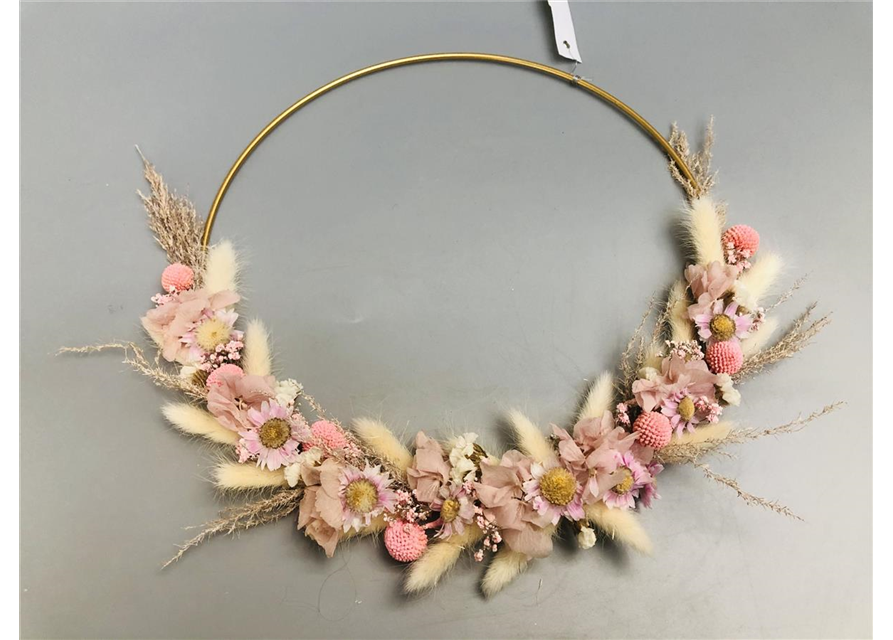 Loop 30cm rosa/weiß