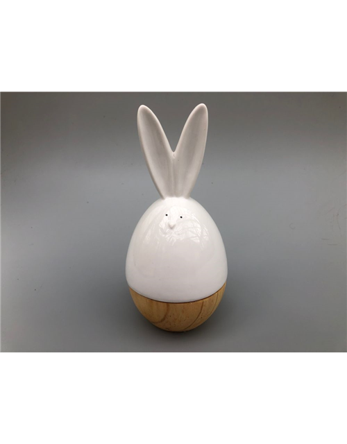 Osterhase 2-farbig D8x8cm