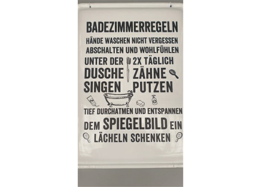 Schild z. Hg. 30xH40cm zum Hängen