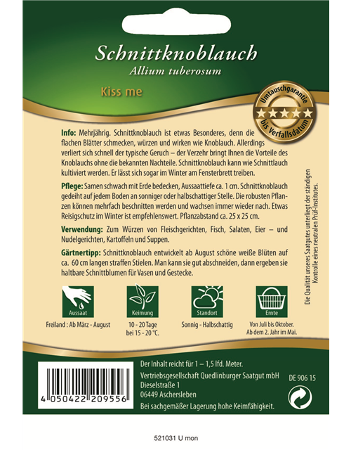Schnittknoblauch Kiss me