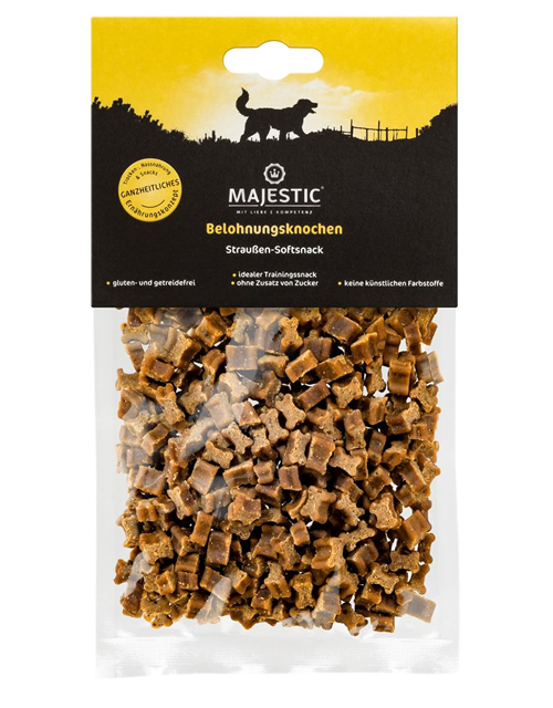 Majestic 150g Knochen Strauß einfarbig