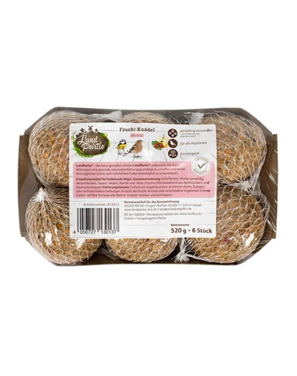 LandPartie Vogelfutter 6er Fruchtknödel m. Netz LandPartie Vogelfutter 6er Fruchtknödel m. Netz
