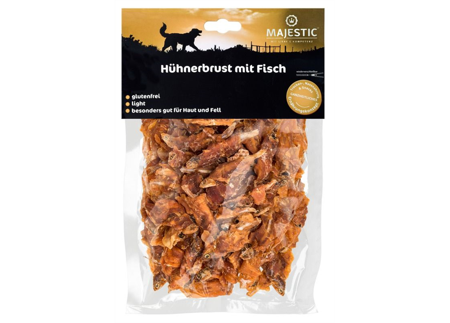 Majestic Hühnerbrust mit Fisch 250g Majestic Hühnerbrust mit Fisch 250g