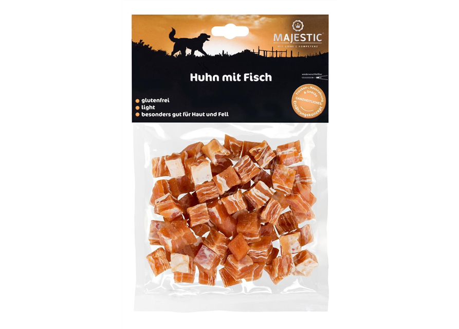 Majestic Snack Huhn mit Fisch 150g Majestic Snack Huhn mit Fisch 150g