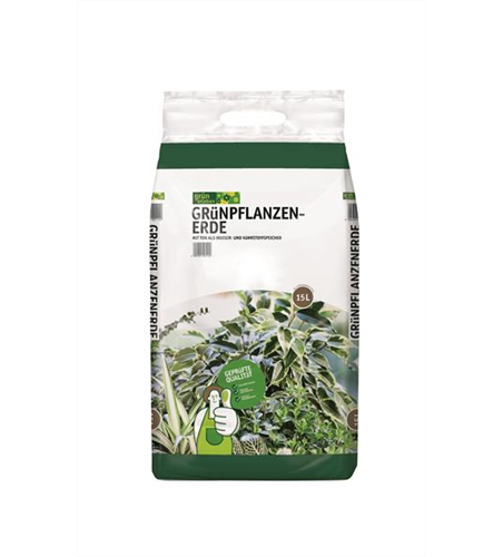 GE Grünpflanzenerde 15l mit Tragegriff