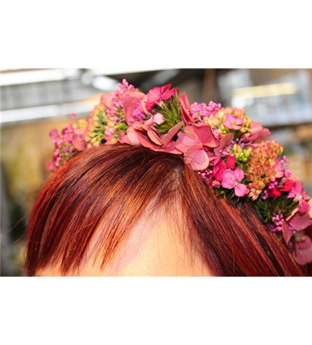 Körperschmuck Rosalila Haarreif