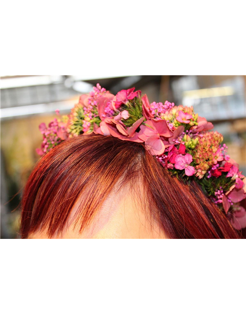 Körperschmuck Rosalila Haarreif