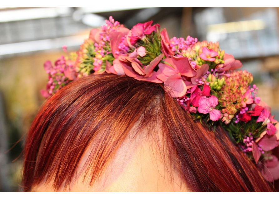 Körperschmuck Rosalila Haarreif