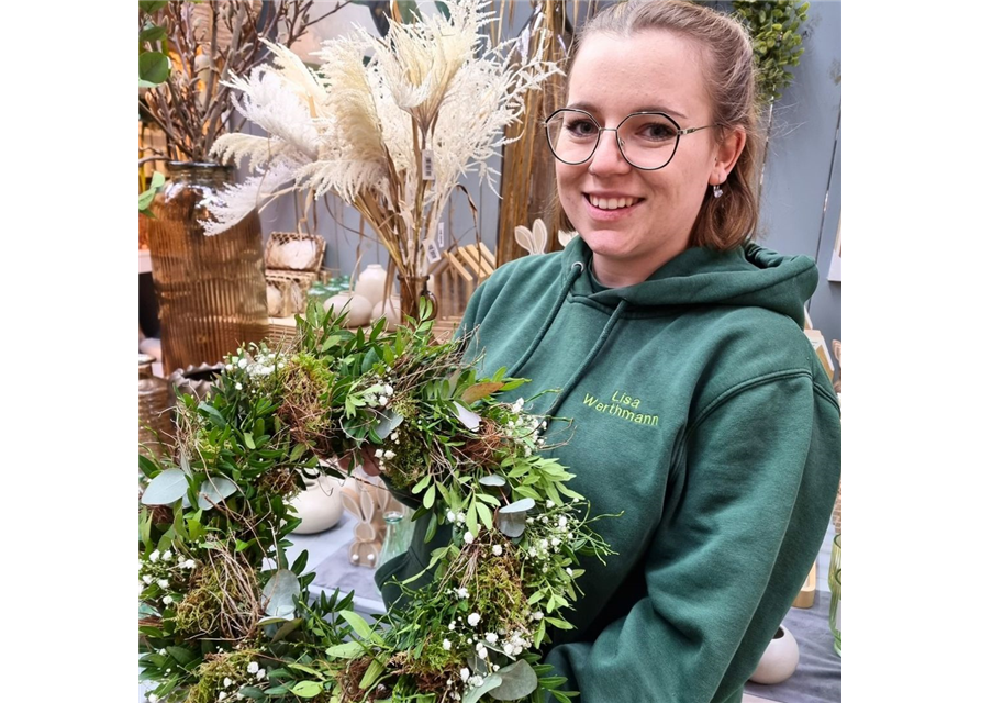 Floristik-Workshop Frühlingskranz (2.)